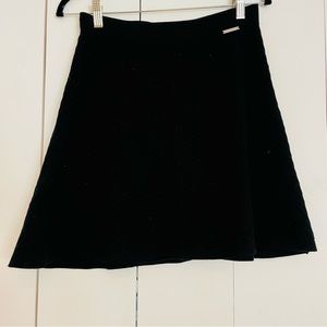 Michael Kors Mini Skirt Fit & Flare Black Size Medium